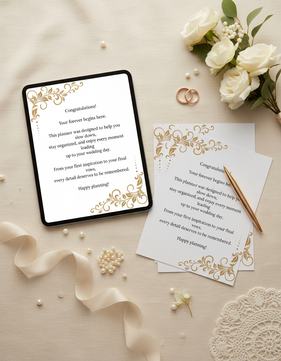 The Forever Begins Wedding Planner